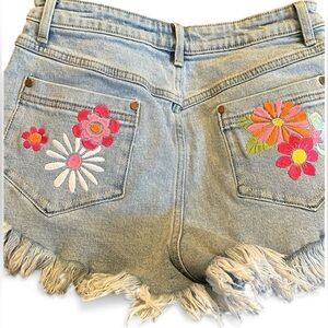 Dolls Kill sugar Thrillz Outta Sight Distressed Denim Shorts medium